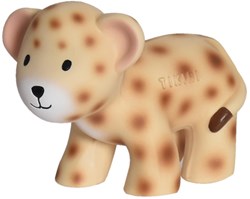 Tikiri teething and bath toy leopard natural rubber baby