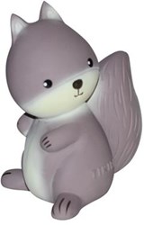 Tikiri bath toy squirrel natural rubber BPA-free baby teether toy