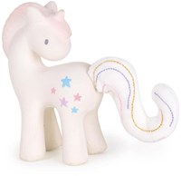 DAM Tikiri Fairytales: UNICORN Cotton Candy 13cm, in natural rubber and cotton, with bell, in window box, 0+
