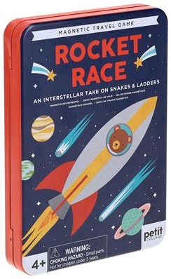 Petit Collage magnetic travel game rocket race - kids travel game-2