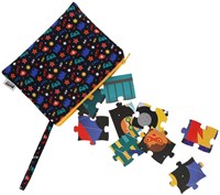 Petit Collage puzzle superheroes - double-sided cardboard - travel game-2