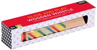 Petit Collage wooden whistle toy with plunger for children-2