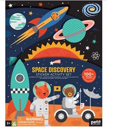 Petit Collage sticker set space - reusable stickers discovery