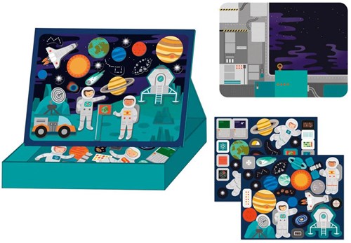 Petit Collage magnetic space toy - educational magnetic playset for kids-2