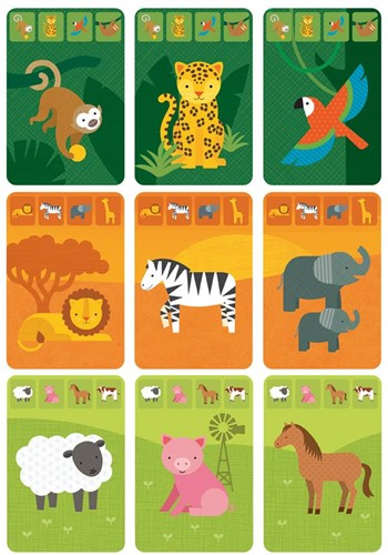 PETIT COLLAGE Kaartspel On The Go - Dierenrijk