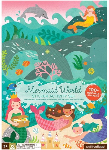 Petit Collage sticker book mermaid world - reusable stickers