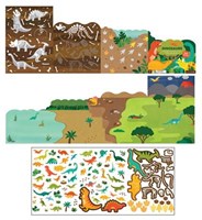 Petit Collage sticker set dinosaurs - reusable stickers activity-3
