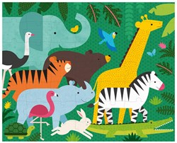 Petit Collage animal household puzzle - double-sided, on the go