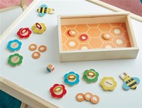 Petit Collage Houten Box Spel - Red De Bijen-3