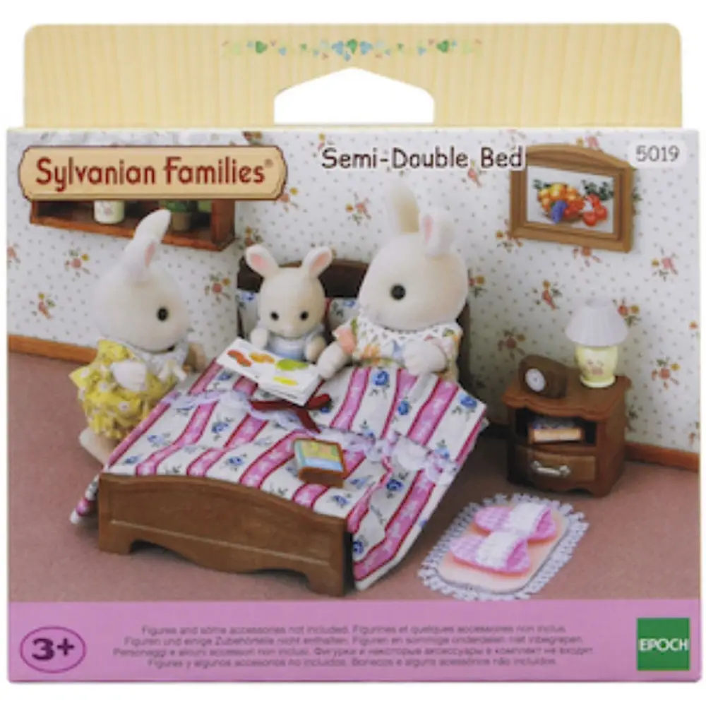 Sylvanian Families semi-double bed dollhouse furniture bed set 5019