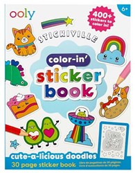 Ooly coloring sticker book Cute-A-Licious Doodles creative crafting