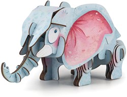 Mieredu 3D puzzle African elephant educational toy cardboard safari