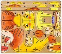 Mieredu 3D puzzle lion with sound - educational safari toy-2