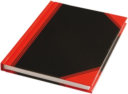 Quantore notebook A6 black-red lined 96 sheets paper