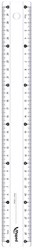 Quantore ruler plastic 30cm school ruler multi colour