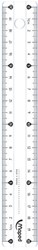Maped ruler Quantore transparent 20cm plastic school ruler