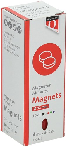 Quantore magnet set 32mm 800 grams - colorful magnets 10 pieces-2