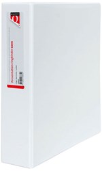 Quantore presentation ring binder A4 maxi 4-ring D-mechanism 50mm white archive