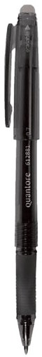 Quantore erasable gel pen black 0.7mm - set of 12 pieces