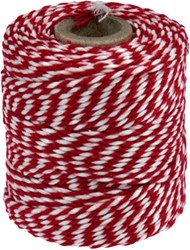 Quantore cotton rope red/white 45 meters - creative toy rope