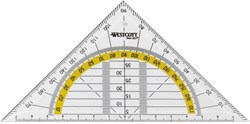 Quantore transparent protractor 140mm - school measuring tool