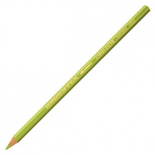 Caran d'Ache watercolor pencil green Supracolor light olive HB-2