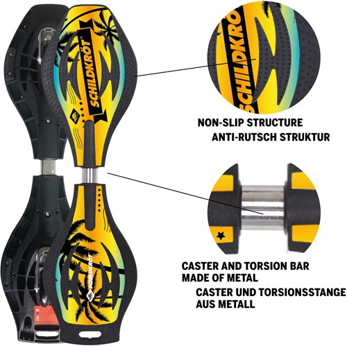 Schildkröt waveboard Good Vibes Ocean Drive for kids and adults-2