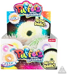 Puffer bracelet Glow in the dark 12cm toy bracelet luminous