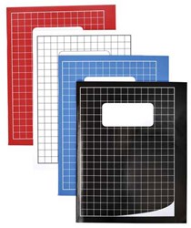 Quantore squared notebook 10mm 80 pages colorful school notebook