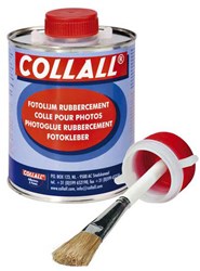 Quantore rubber cement glue 1000ml with brush for crafts paper