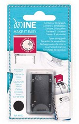 Quantore stamp pad textile black refill pack 2 pieces