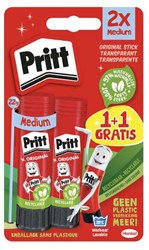 Quantore glue stick Pritt Stick Original 22g 2 pieces child-friendly