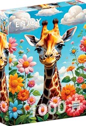 Enjoy Puzzle jigsaw puzzle cute giraffe 1000 pieces colorful cardboard