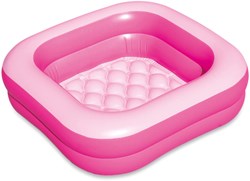 Summer Waves baby pool pink - Inflatable kids pool 86x86x25 cm