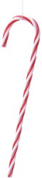 Decoris Christmas candy cane plastic tree ornament 13cm red multi 6 pieces