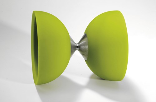 Eureka diabolo toy rubber green - Acrobat 105 caoutchouc