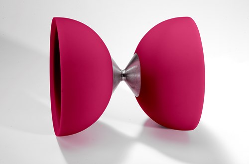 Eureka diabolo toy rubber pink without sticks - acrobatics