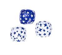 Eureka juggling balls junior set - 3 pieces - white and blue - juggling toy-2