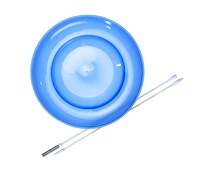 Eureka juggling plate toy with stick - blue - learn to juggle