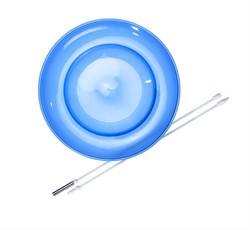 Eureka juggling plate toy with stick - blue - learn to juggle