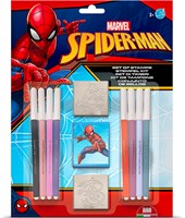 Spiderman stamp set creative toy 11-piece blue