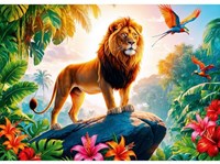 Trefl jigsaw puzzle King of the jungle 200 pieces FSC Mix 70% animals-2