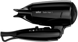 Braun hair dryer travel Style&Go HD130E black multivoltage 1200W