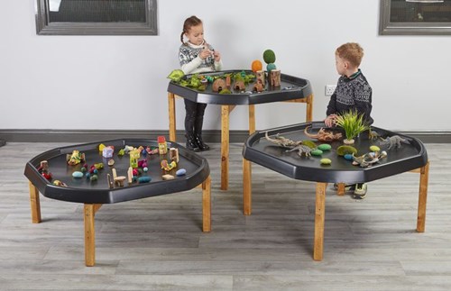 Cosy Indoor wooden tuff spot stands (3Pk ) - 51696