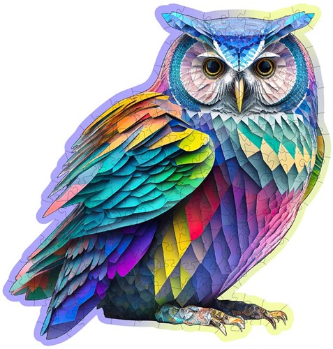 WOODEN CITY Puzzle - Trendy Owl-2