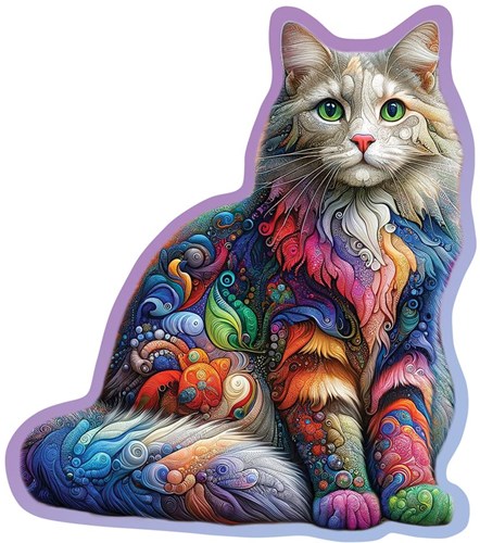 Wooden.City wooden puzzle - Soft Cat animal puzzle 150 pieces