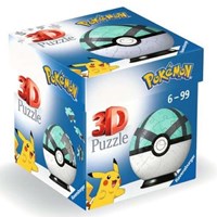 Ravensburger Pokémon Net Ball - 3D Puzzle with Light, 54 Pieces