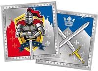 Folat knight napkins 33x33cm - 20 pieces - party table decoration