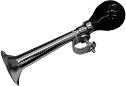 Bicycle horn retro chrome steel 21 cm - Kids bike accessory