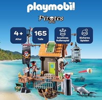 Playmobil pirate harbor playset pirate toy adventure-2